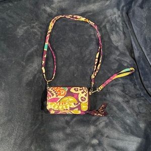 Vera Bradley Plum Crazy Wallet/ crossbody